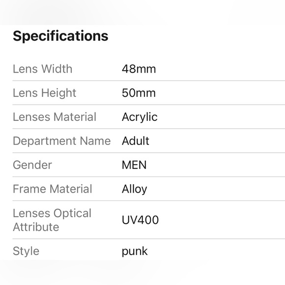 NWT metal steampunk sunglasses - Picture 4 of 4